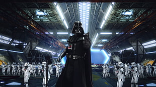 Star Wars Darth Vader, Star Wars, Darth Vader, stormtrooper HD wallpaper