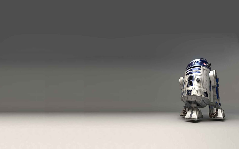 white and blue Star Wars R2-D2 toy, R2-D2, Star Wars HD wallpaper