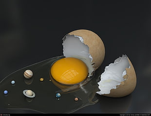 cracked egg HD wallpaper