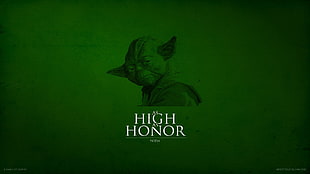 High Honor Master Yoda, humor, Star Wars, House Arryn, Yoda HD wallpaper
