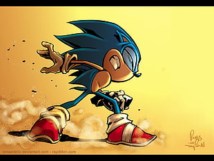 Sonic character digital wallpaper, Sonic, Sonic the Hedgehog