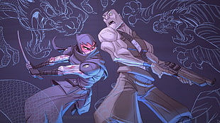 illustration of ninja, Mark of the Ninja, ninjas HD wallpaper