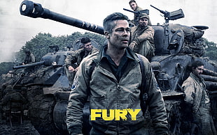 Fury movie cover, war, Fury (movie), movies HD wallpaper