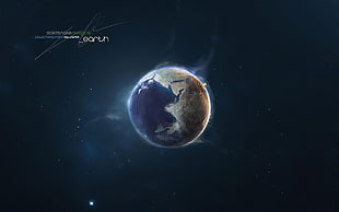 photo of planet earth HD wallpaper