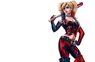 Harley Quinn illustration HD wallpaper