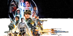 Star Wars digital wallpaper