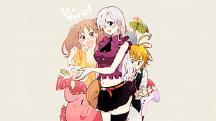 female anime characters illustration, Nanatsu no Taizai, meliodas, Diane (Sin of Envy)