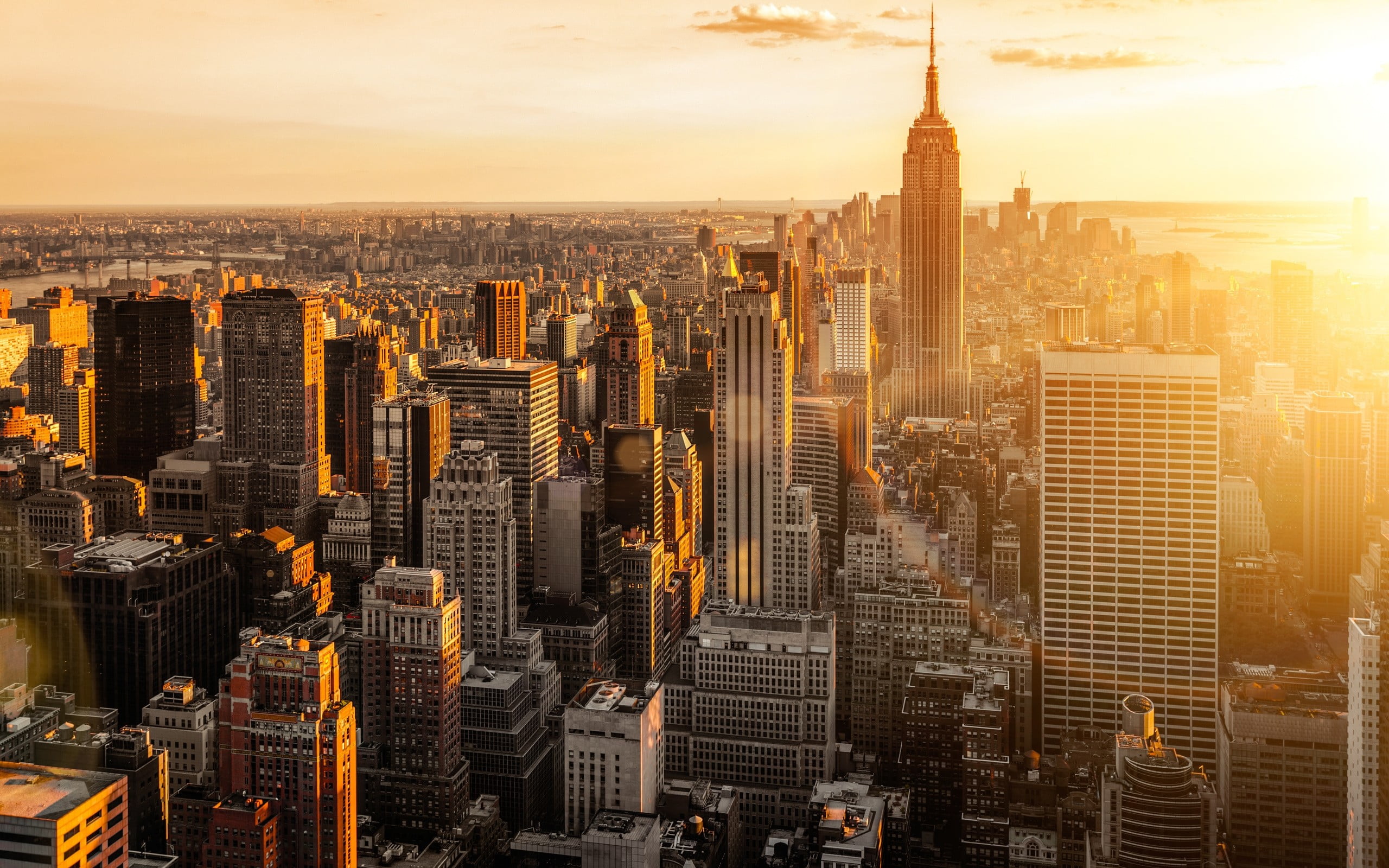 Empire State Building, city, New York City, cityscape