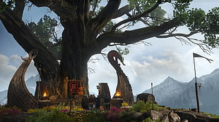 brown tree, The Witcher 3: Wild Hunt
