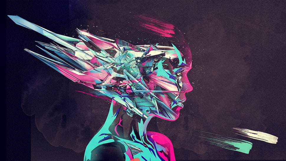 multi-color abstract painting HD wallpaper