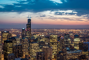 city buildings, Chicago, Usa, Skyscrapers