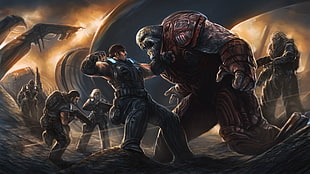 Microsoft Xbox One exclusive Gears of War illustration