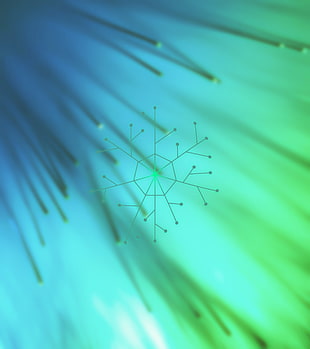 snowflake digital art, Android (operating system), pattern, Optic fiber HD wallpaper
