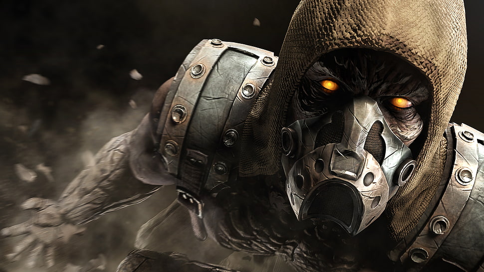 photo of masked game character HD wallpaper