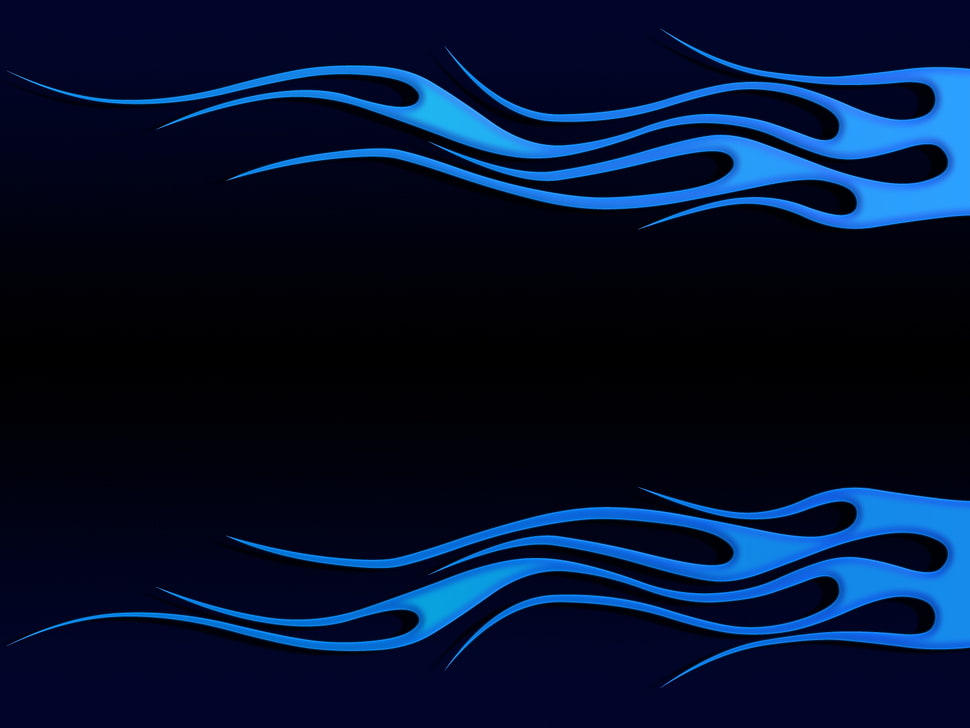 blue flames illustration HD wallpaper
