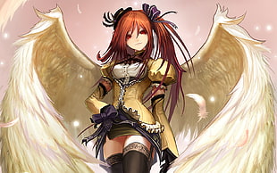 anime, angel, anime girls, wings