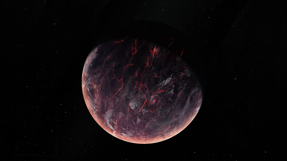 brown planet HD wallpaper