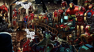 Iron Man comic book HD wallpaper
