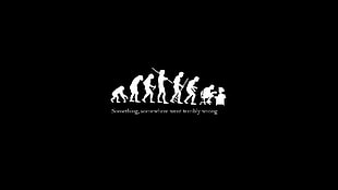 Something somewhere well terribly wrong digital wallpaper, dark, minimalism, evolution, digital art