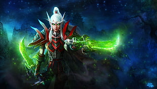 RPG game cover, World of Warcraft, Blood Elf, video games