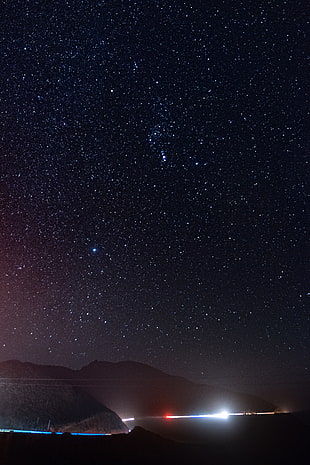 night sky, Starry sky, Space, Galaxy HD wallpaper