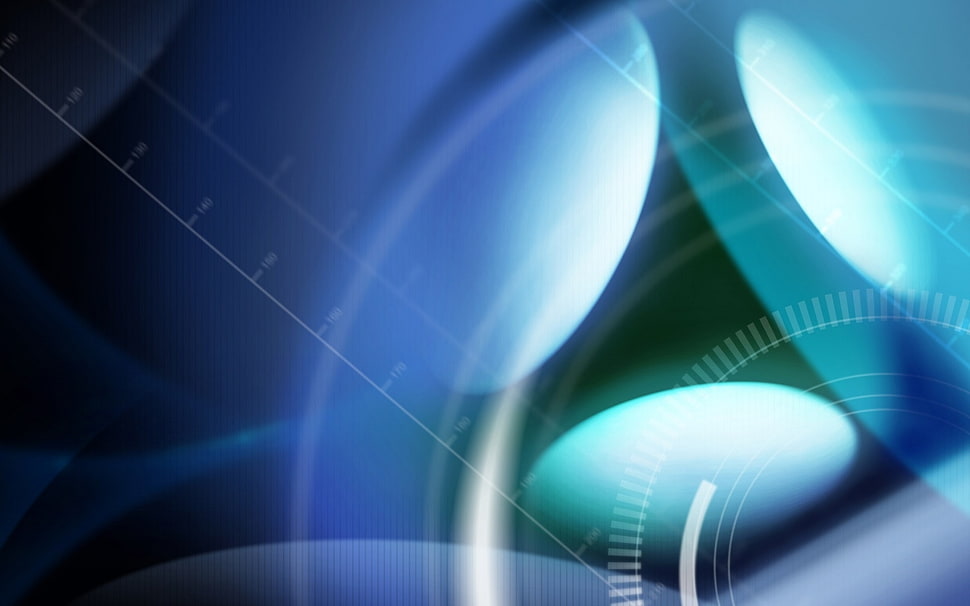 blue and teal abstract digital wallpaper HD wallpaper