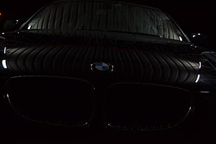 black BMW vehicle, BMW, BMW 525, symbols, vehicle HD wallpaper