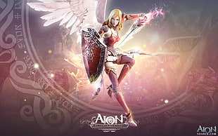 Aion winged woman illustration
