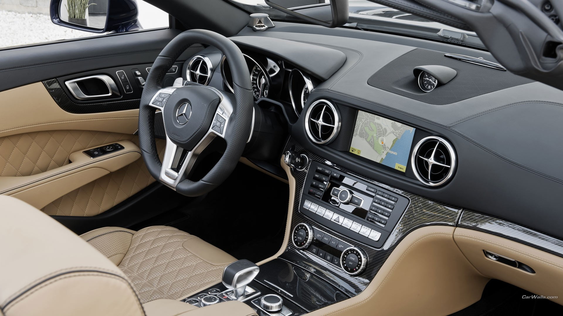 Black Mercedes Benz Vehicle Interior Mercedes Sl 65 Amg