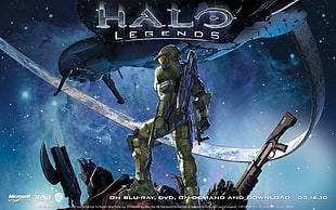 Halo Legends poster, geek, Halo Legends, Halo, Master Chief HD wallpaper