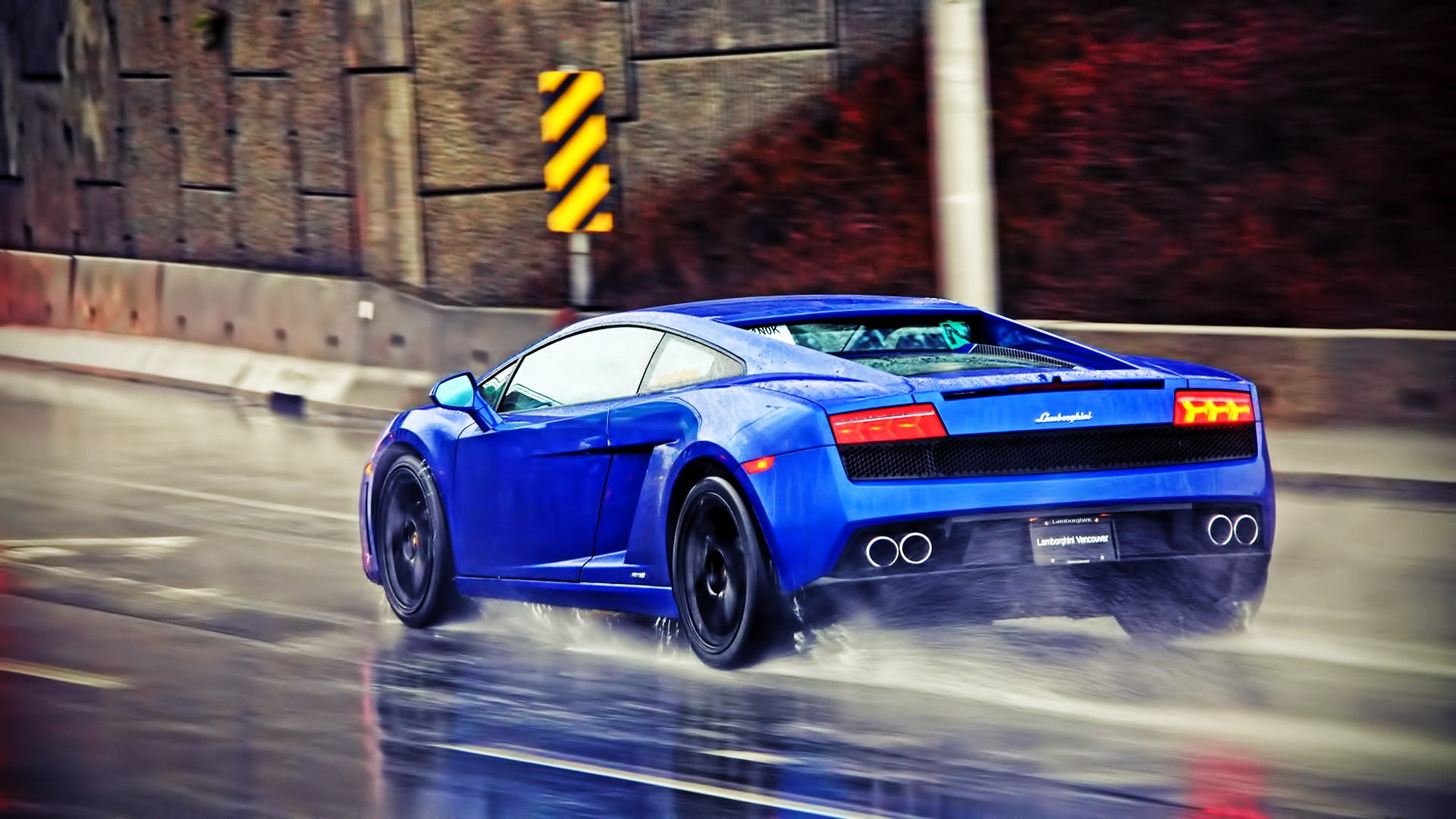 blue coupe, car, Lamborghini Gallardo