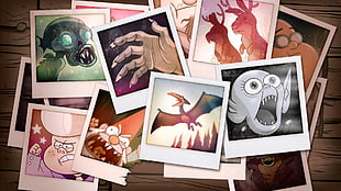 three assorted photo frames photo collage, Gravity Falls