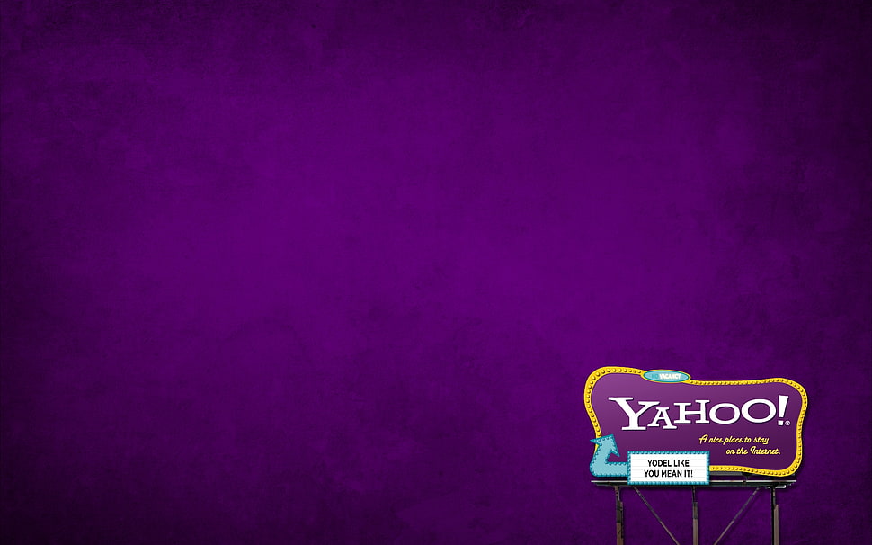 Yahoo logo at the bottom right corner HD wallpaper
