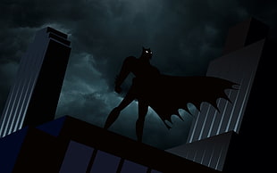 Batman illustration, Batman logo, dark, Batman