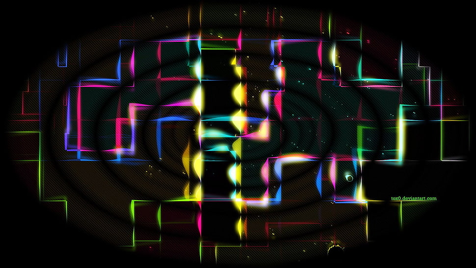 multicolored digital wallpaper, abstract HD wallpaper