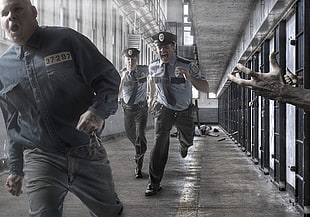 men's black button-up collared shirt, prison, prisons