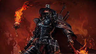 female animated character digital wallpaper, Warhammer 40,000, video game characters