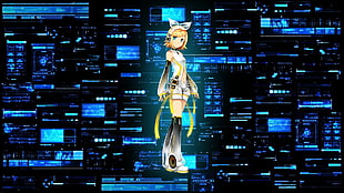 Vocaloid character wallpaper, Vocaloid, Kagamine Rin