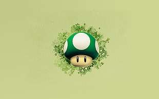 Super Mario mushroom illustration