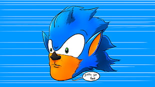 Sonic the Hedgehog illustration, Sonic, Sonic the Hedgehog HD wallpaper