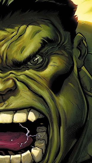 green Hulk illustration