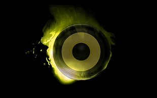 yellow and black target illustration, music, Aimp, life, UKF Drum and Bass
