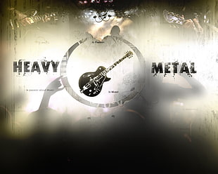 black Heavy Metal logo, metal, metal music, music, artwork HD wallpaper