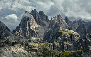 gray mountains, nature, landscape, Dolomites (mountains), Italy HD wallpaper