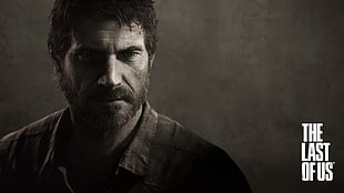The Last Of Us wallpaper, video games, Joel, The Last of Us, monochrome