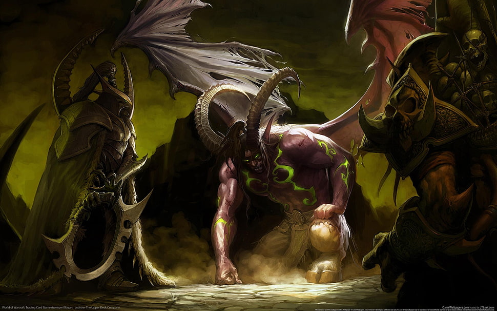 Warcraft characters illustration, fantasy art, digital art, World of Warcraft, Illidan Stormrage HD wallpaper