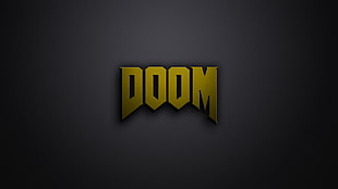 Doom video game logo, Doom (game), video games, digital art, typography HD wallpaper
