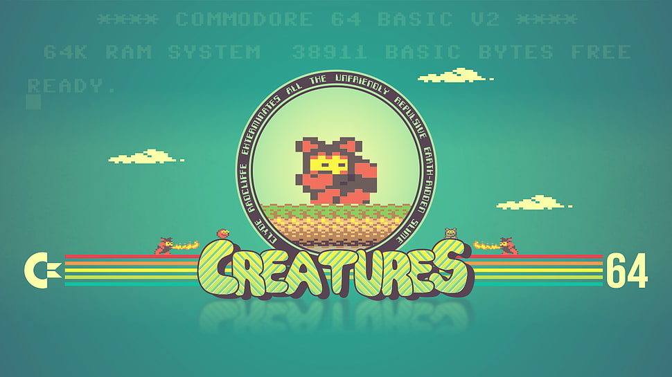 Creatures game application, Commodore 64, artwork HD wallpaper