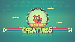 Creatures game application, Commodore 64, artwork