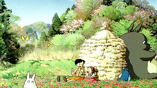 My Neighbor Totoro illustration, Studio Ghibli, My Neighbor Totoro, Totoro HD wallpaper